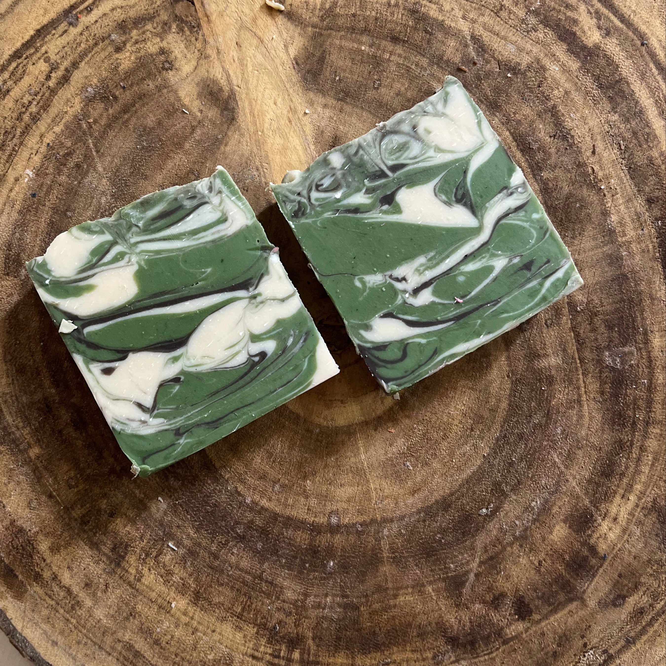 Menthol & Mud - Peppermint, Tea Tree, Cold Process Soap - Pack of 2