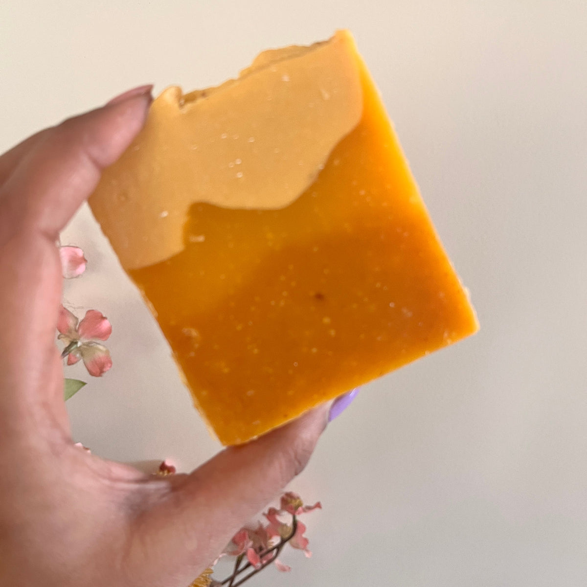 Golden Glow – Kesar Turmeric Infused Cold Process Soap with Essential Oils - Set of 2