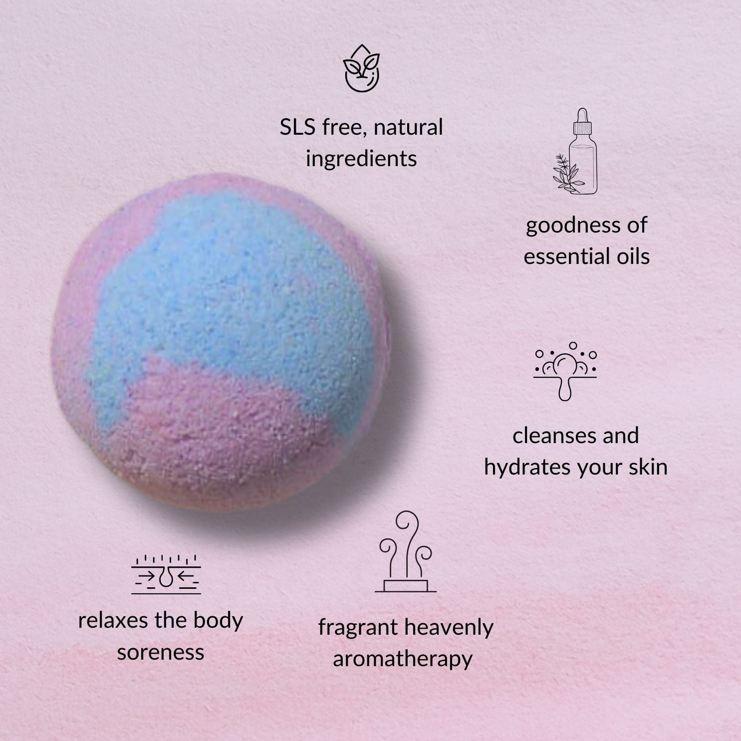 Bath Bombs – Coral and Sky