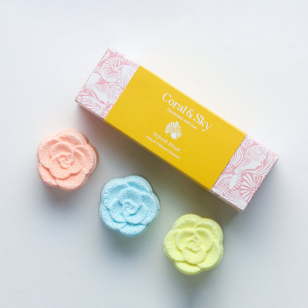 Mood Boost Shower Steamer Set – Handmade, Vegan, and Beautifully Crafted