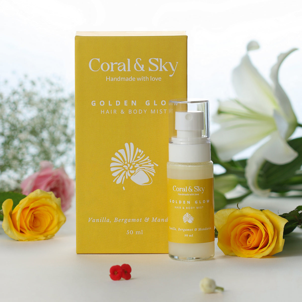 Hair & Body Mist Alcohol Free Hair & Skin Loving Ingredients -Vanilla, Bergamot & Mandarin